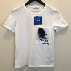 NWT Zara Graphic Tee